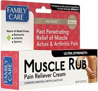 Family Care Maximum Strength Pain Relieving Muscle Rub, 1.25 oz. Bulk Case of 24