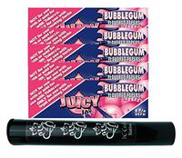 Herb Airtight Tube Pocket Protector with Juicy Jay's Bubblegum 1.25 Flavored Hemp Rolling Papers 5 Count DC Crafts Nation- Ganesha