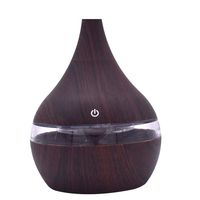 Ecosin Humidifier Air Diffuser Purifier Air Aroma Essential Oil Diffuser LED Ultrasonic Aroma Aromatherapy Humidifier (Brown)
