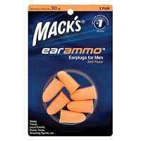 Mack's Shooters Ear Ammo (3-Pair) Blister Pack Earplugs