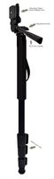 Professional Black 72" Monopod/Unipod (Quick Release) For Sony FDR-AX33