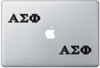 Alpha Sigma Phi ArcDecals78600076 Set Of Two (2x) , Decal , Sticker , Laptop , Ipad , Car , Truck