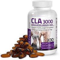 CLA 3000 Extra High Potency Supports Healthy Weight Management Lean Muscle Mass Non-Stimulating Conjugated Linoleic Acid 300 Softgels
