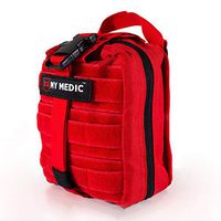 My Medic MyFak First Aid Kit - Water Resistant Bag, Bandages, Burn Aids, CPR Shield, Survival First Aid Kit, Airway, Tourniquet, Stainless Steel Instruments - Advanced - Red
