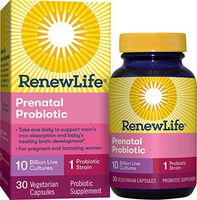 Renew Life Women's Probiotic - Prenatal Probiotic Supplement - Shelf Stable, Gluten, Dairy & Soy Free - 10 Billion - 30 Vegetarian Capsules (Packaging May Vary)