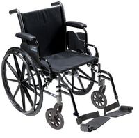 Cruiser III Light Weight Wheelchair with Various Flip Back Arm Styles and Front Rigging Options