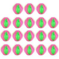 JUSTDOLIFE Washing Ball Dryer Ball Magic Hair Removal Plastic Laundry Ball to Save Drying Time (18PCS)