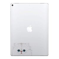 FINCIBO 5 x 5 inch Snow White Persian Cat Removable Vinyl Decal Stickers for iPad MacBook Laptop (Or Any Flat Surface)