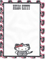 Hello Kitty Tiger Stationery Printer Paper 26 Sheets