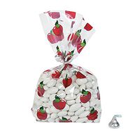 Fun Express - Fall Apple Cello Bags (dz) for Halloween - Party Supplies - Bags - Cellophane Bags - Halloween - 12 Pieces