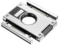 Personalized Visol Sharp Lines Chrome Cigar Cutter with Free Engraving