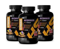 Heart Health Vitamins for Women - Astragalus Root 4:1 Extract 1200 MG - Kidney Health Vitamins - 3 Bottles 270 Capsules