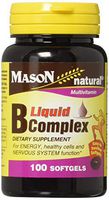 Mason Vitamins B Complex Multivitamin Softgel, 100-Count Bottles