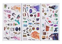 12 Sheets DIY Decor Stickers Set for Diary Book Photo Album, Random Style [B]