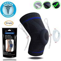 Professional Knee Brace Compression Sleeve - Best Knee Braces for Men Women, Medical Grade Knee Support Protector for Running, Meniscus Tear, Arthritis, Joint Pain Relief, Sports Injury Recovery