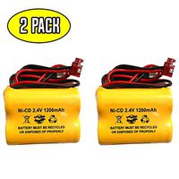 (2 Pack) Lithonia EMBACN2410 ELB2P401N ELB 2P401N 2.4v Exit Sign Emergency Light NiCad Battery Pack Replacement Powercell PCHA4/5-2-SR-LC Lithonia ELB0310 ELB 0310 OSA098 NIC1158 Ni-CD AA 1200mAh