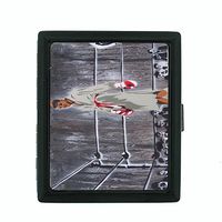 Perfection In Style Metal Cigarette Case Vintage Boxing Design 005