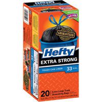 Hefty CinchSak Extra Large Drawstring 33 Gallon Trash Bags, 20 ct