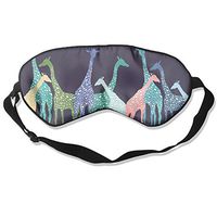 Silk Sleeping Mask Eye Giraffe Color Lightweight Soft Adjustable Strap Blindfold For Night's Sleep Nap Travel Eyeshade Men And Women