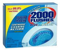 2000 Flushes Blue Plus Bleach Automatic Toilet Bowl Cleaner, 3.5 OZ [Twin-Pack] (Pack of 6)