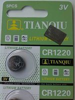 10PCS CR1220 Lithium Battery 3V Button Cell