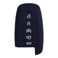 XUHANG Sillicone key fob Skin key Cover Remote Case Protector Shell for 2017 2018 2019 2020 Ford Fusion Explorer Escape Edge F250 F350 F450 F550 Smart Remote black