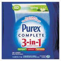 Purex 3-in-Laundry Sheets Starter Kit, Spring Oasis, 20 Sheets (99921)