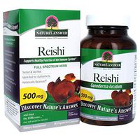 Nature's Answer Reishi Mushroom Mycelia Vegetarian Capsules, 90-Count