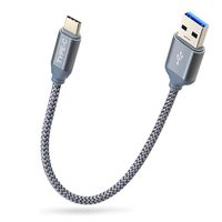 COOYA USB 3.0 Type C Cable,1Ft Fast Charging Durable Cable,Nylon Braided Hi-Speed Charger Cord for Samsung Galaxy S10 Plus, S10, S10e, S8, S8 Plus, Note 8, LG Stylo 4, V20, G6, Moto Z2 Force and More