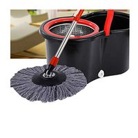 Home Household Mops Head QUNANEN Replacement 360 Rotating Head Easy Magic Microfiber Spinning Floor Mop Head (Gray)