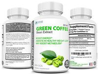 Green Coffee Bean Extract Immune Support and Weight Loss Supplement - Max Strength Natural GCA Antioxidant Cleanse for Weight Loss (w/GCA 800 mg)