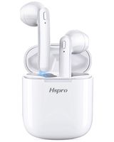 Wireless Earbuds, HSPRO Bluetooth 5.0 Headphones True Wireless Earbuds in-Ear Bluetooth Earbuds with Mic, One Step Paring, Single/Twin Mode, 24Hrs Playtime for Work/Travel/Gym
