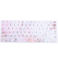 GerTong 1PCS Ultra Thin Durable US Keyboard Cover for MacBook 13'' Air,13'' Pro,13'' Retina 15'' Pro,15'' Retina Waterproof Marble Protective Keyboard Skin Cover (Pink)