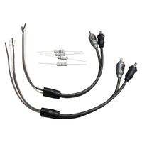 Massive Audio UW-1 RCA Line Output Converter - Male RCA Converter Cable for Car Audio Amplifiers. Enables High Level Input and Auto Turn On (ATO) Features.