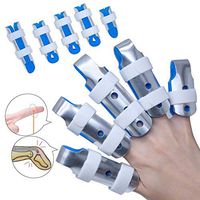 Rziioo 5pcs Finger Splints,Mallet DIP Finger Support Brace for Trigger Thumb Finger Immobilizer Joint