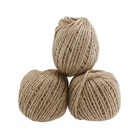 ULTNICE 3 Rolls Sisal Twine Garden Twine Industrial Packing String 3 Ply 55M