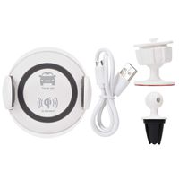 Wireless Charger, Universal Qi Standard Wireless Phone Holder Stand Charger DC5V 2A for Car, Wireless & Limitless Adjustable to Fit Various Kinds of Phones