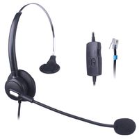Vanstalk Corded Telephone Headset Monaural, Noise Canceling Headset for Plantronics Amplifier M10 M12 M22 MX10 Vista Modular Adapters and Cisco IP Phones 7940 7940G 8851 8861 (VT10BJ2)