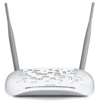 TP-LINK TD-W8968 Wireless N300 ADSL2+ Modem Router, 2.4Ghz 300Mbps, 802.11b/g/n, Splitter, USB, 2x 5dBi Detachable Antennas