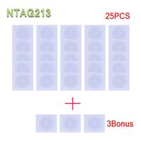28PCS NFC NTAG213 Stickers/Tag/Adhesive Label RFID Tags with NTAG213 Chip 180 Bytes Fast Read/Write/Lock Compatible with all NFC-enabled smartphones and devices (25Pieces+3bonus)