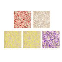 Toyvian Gift Box Wraps Paper Hot Stamping Pentagram Gift Wrapping Wedding Birthday Party 5 PCS