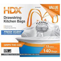 HDX 13 Gal. Flexpro Kitchen Bag with Fresh Scent (140-Count)