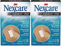 Nexcare Absolute Waterproof Premium Adhesive Pad, 2-3/8" x 4"-5ct (Pack of 2)