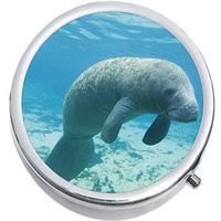 Manatee Medicine Vitamin Compact Pill Box