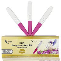 Suonee Early Pregnancy Test Strips,3 Test Midstream HCG Detection Pregnancy Test Kit High Sensitivity Over 99% Accurate. (3 Pack)
