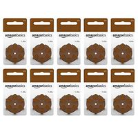 AmazonBasics 1.45 Volt Hearing Aid Batteries - Pack of 60, Size 312