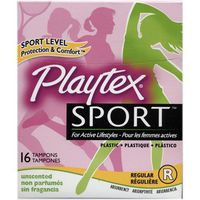 Playtex Sport Regular Tampons, Unscented 16 Ct