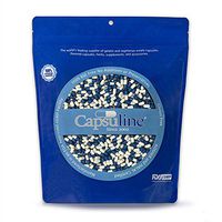 Colored Size 00 Empty Vegetarian Capsules by Capsuline - Blue/White - 1000 Count