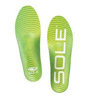 SOLE Active Medium Footbed Insoles Women with Met Pad (Cork), Green, Men 13
