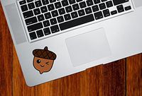 Yadda-Yadda Design Co. Acorn - Acorn Cutie - Kawaii - Vinyl MacBook Laptop Trackpad Tablet Decal Sticker - Copyright2016 YYDC (2 inch Diameter)